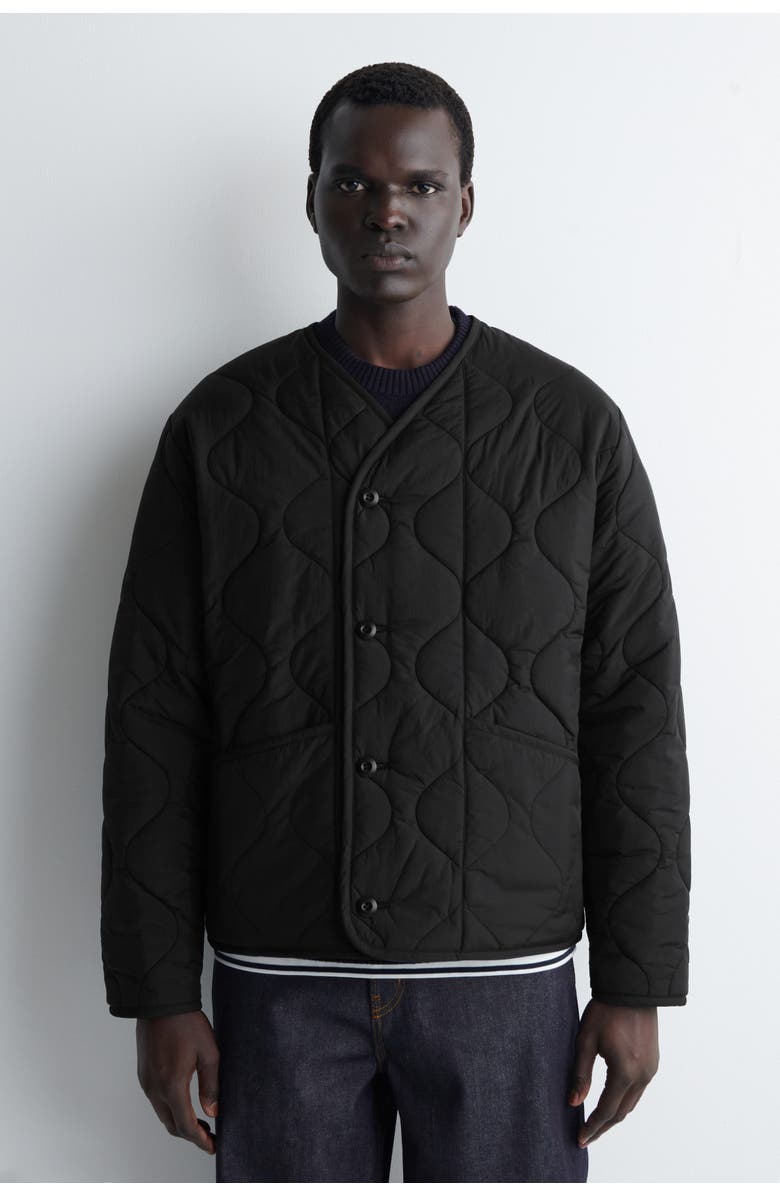 COS Reversible Quilted Jacket, Alternate, color, Black