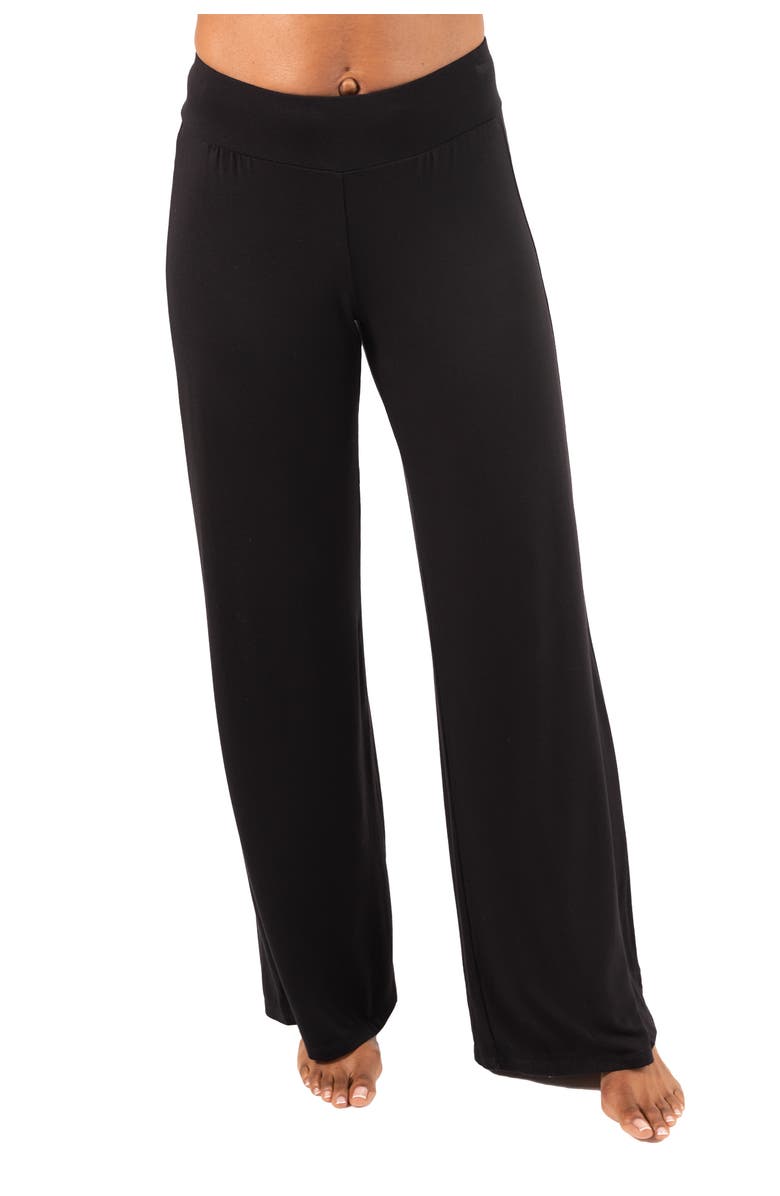 JJwinks Power Pants Wide Leg Lounge & Live Palazzo, Main, color, Black