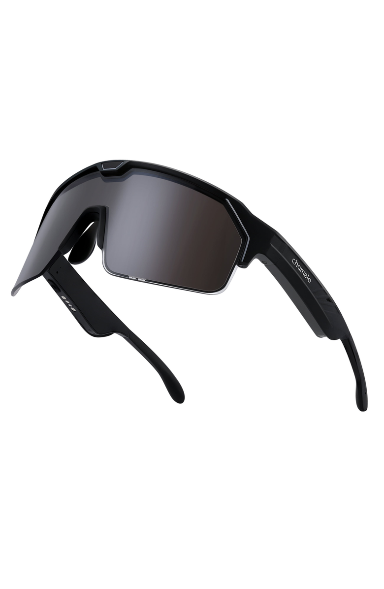 Chamelo Music Shield Slider HVL Sunglasses, Alternate, color, Smoke Lenses
