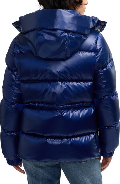 Scotch & Soda Vivienne Boxy Water Repellent Quilted Down Jacket In Blue