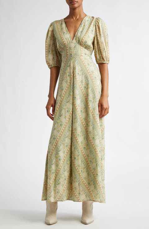 Florencia Empire Waist Cotton Dress