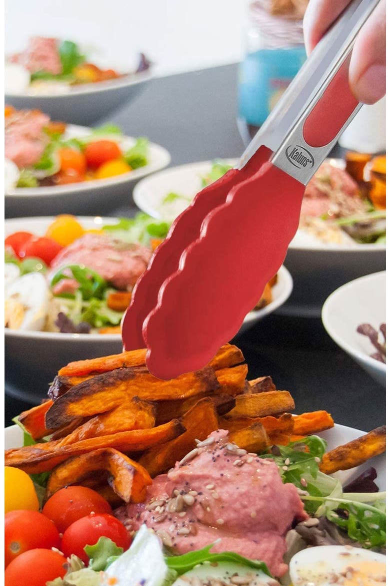 4-Piece Spatula Set, Alternate, color, RED