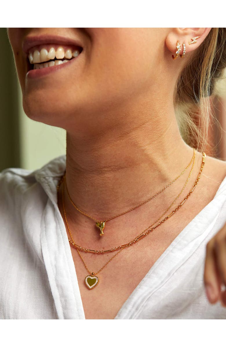 Estella Bartlett Hummingbird Pendant Necklace, Alternate, color, Gold