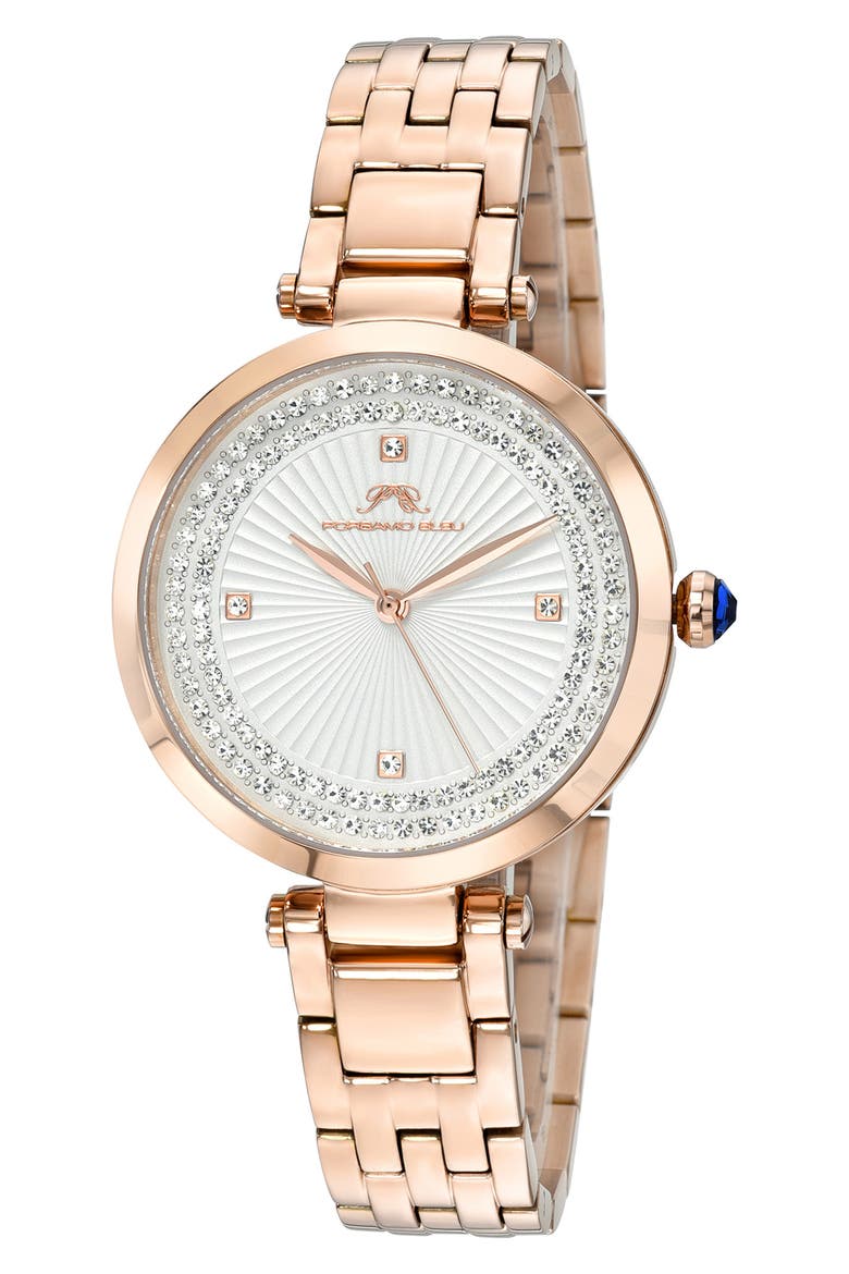 Natalie Bracelet Watch, 36mm, Main, color, ROSE