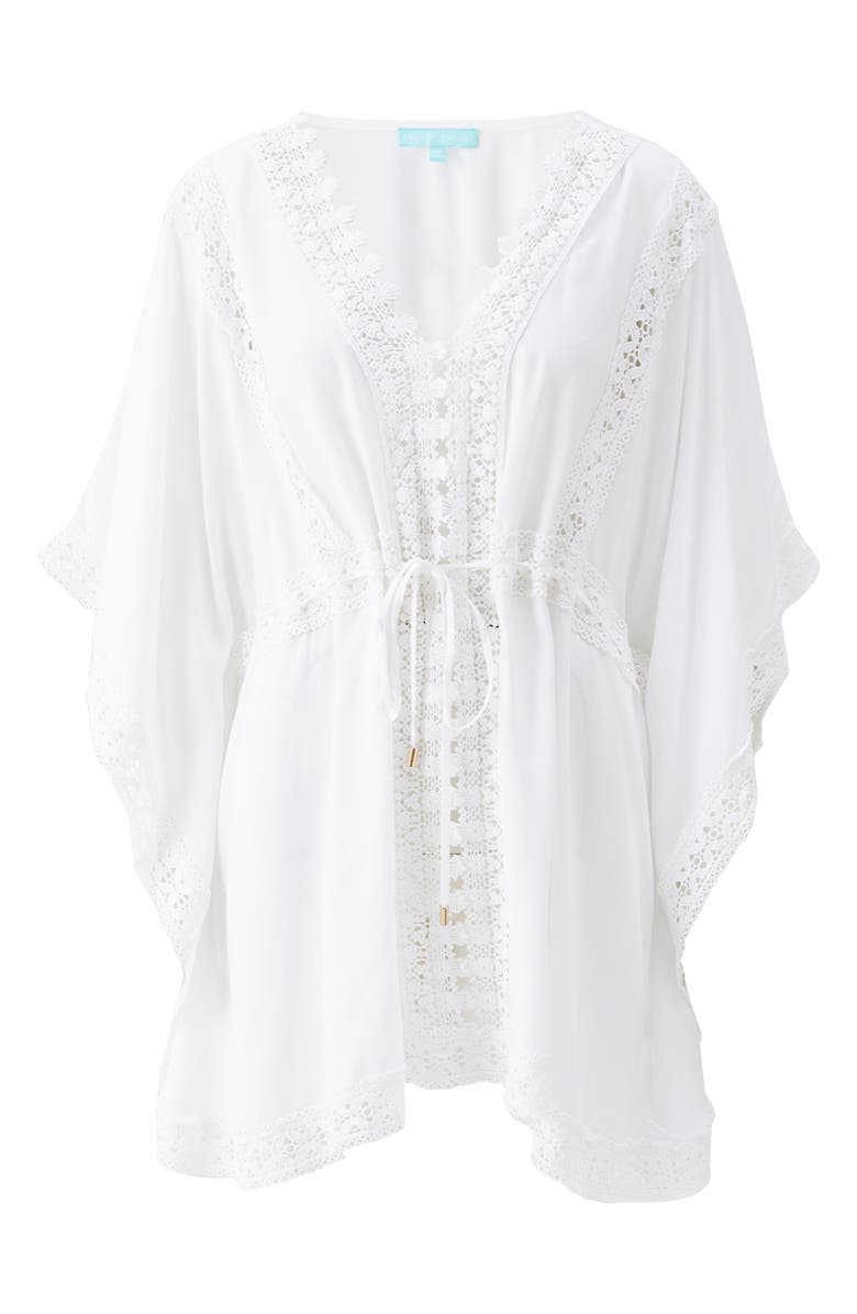Melissa Odabash Evin Embroidered Cover-Up Dress, Alternate, color, White