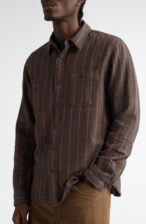 DOUBLE RL DOUBLE RL PLAID COTTON TWILL WORK SHIRT