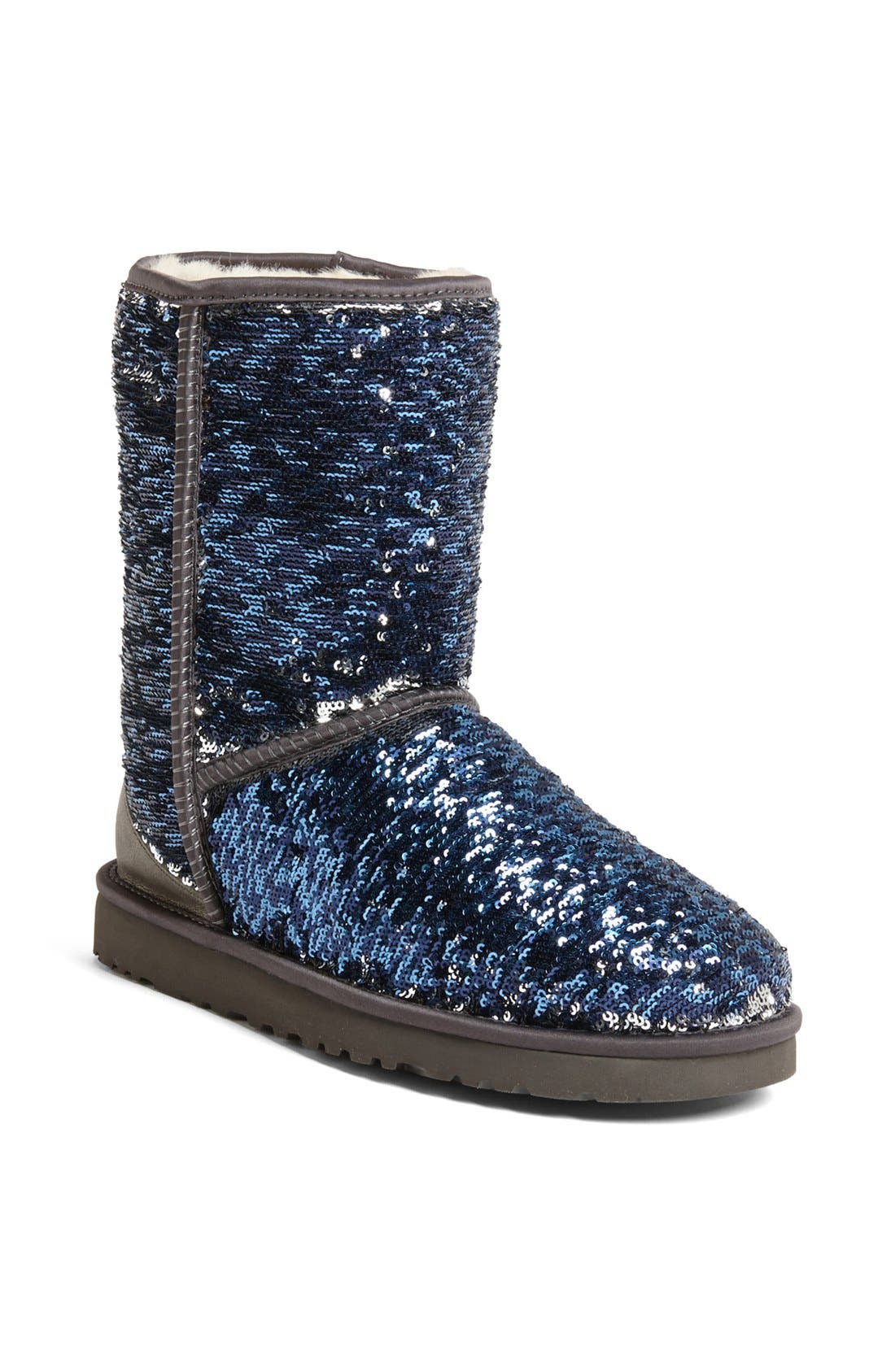 Australia 'Classic Short Sparkle' Boot, Main, color, MIDNIGHT
