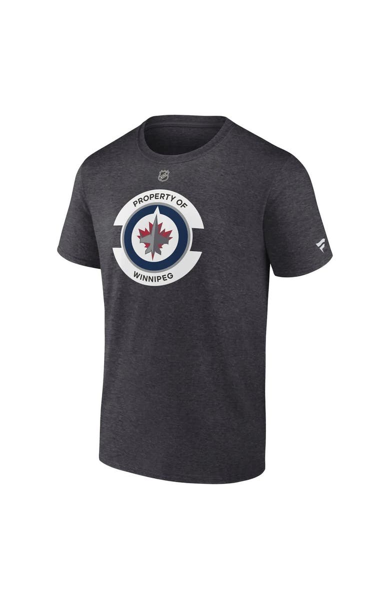 FANATICS Men
s Fanatics Heather Charcoal Winnipeg Jets Authentic Pro Core Secondary T-Shirt, Alternate, color, Heather Charcoal