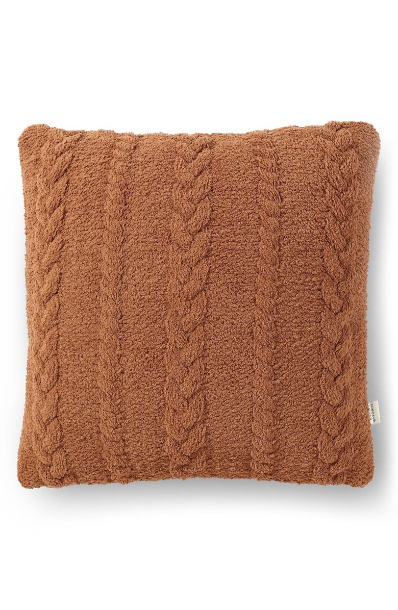Sunday Citizen Braided Throw Pillow, Main, color, Sienna