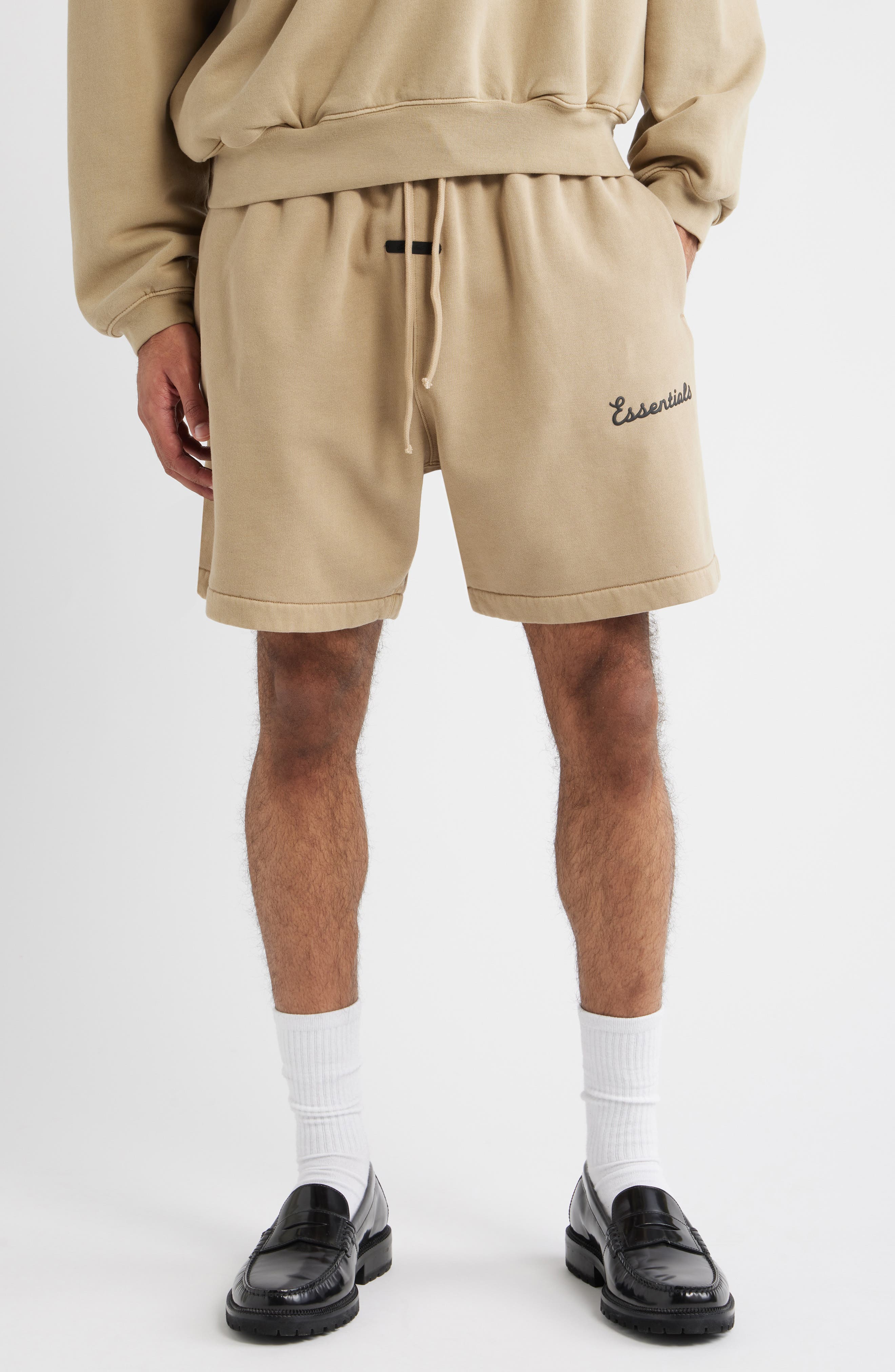 Fear of God Essentials Classic Fit Training Logo Sweat Shorts (Men