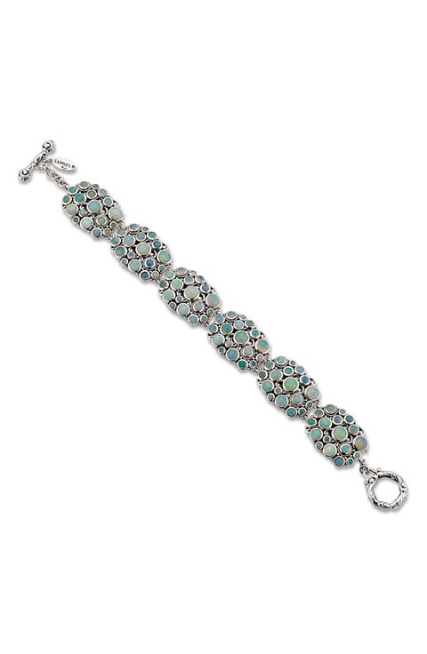 Cabochon Cluster Bracelet