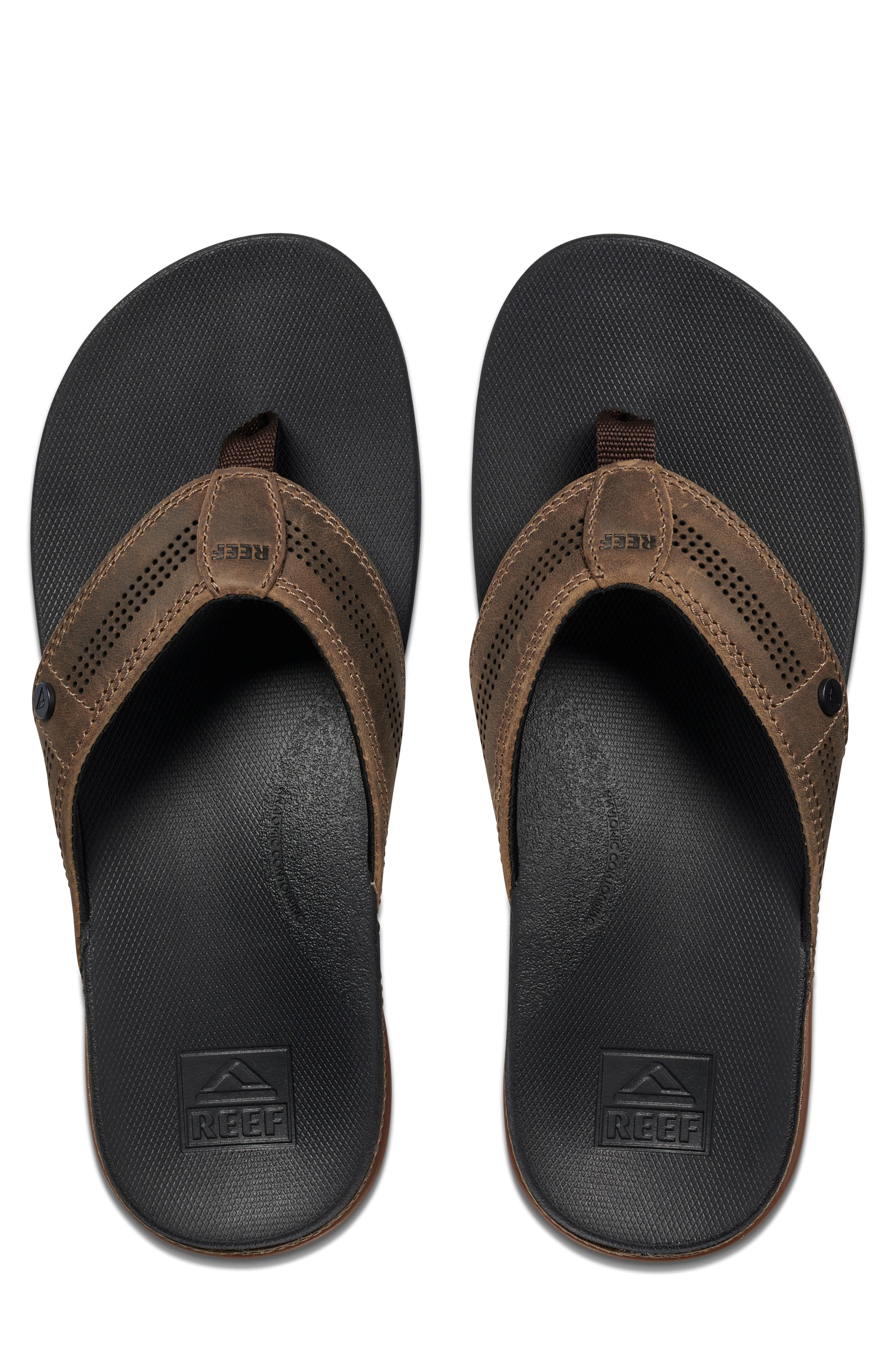 Cushion Lux Flip Flop, Alternate, color, TAN/BLACK