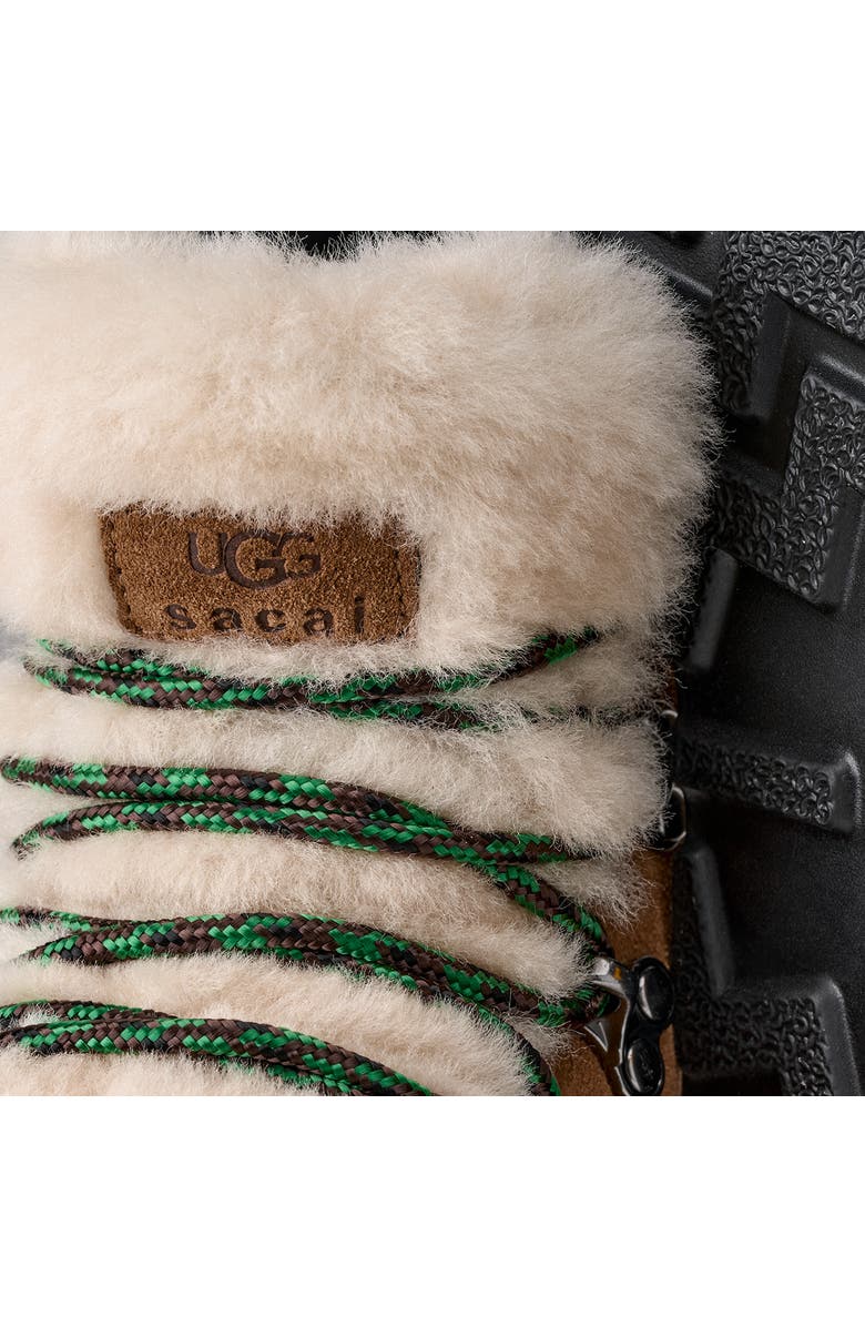 UGG<sup
®</sup
x Sacai Gender Inclusive Hiking Boot, Alternate, color, Chestnut