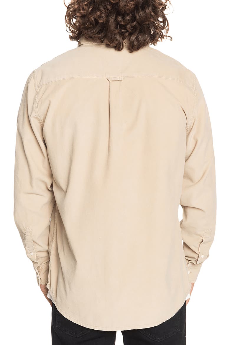 Smoke Trail Button-Up Corduroy Shirt, Alternate, color, INCENSE