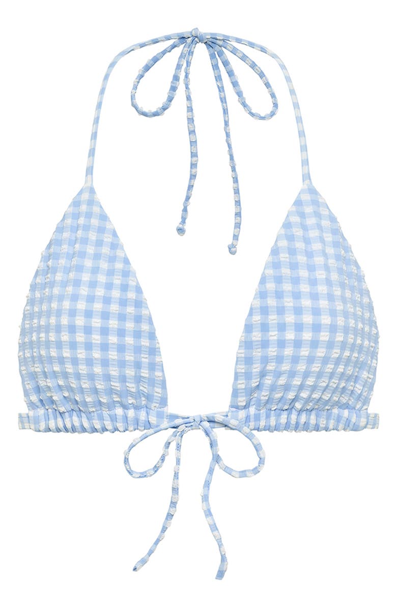 MONTCE Peri Micro Gingham Bikini Top, Alternate, color, 