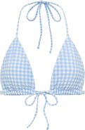 MONTCE Peri Micro Gingham Bikini Top