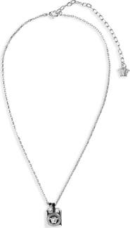 Versace Enamel Pendant Necklace