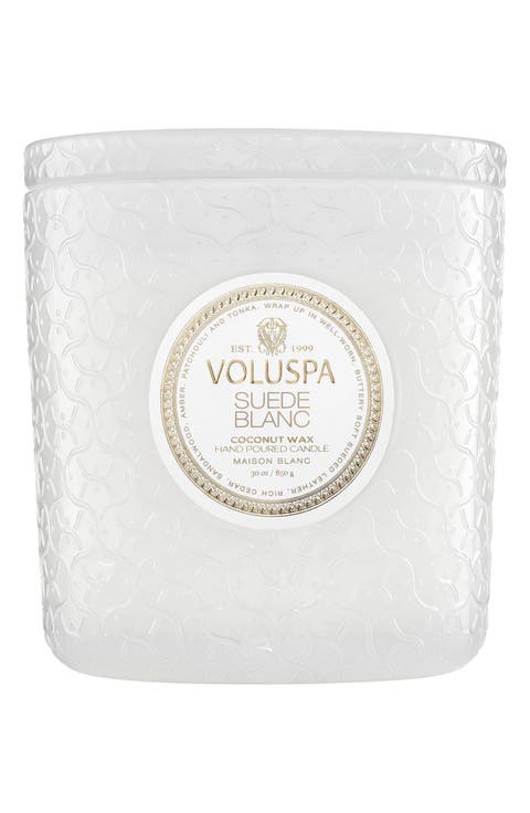 Suede Blanc Boxed Luxe Candle