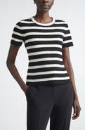 ST. JOHN Breton Stripe Wool Blend Sweater