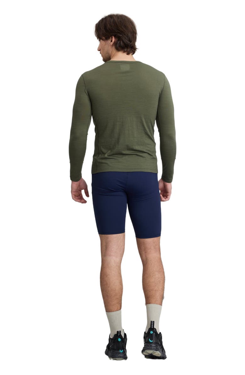 COZY ZERO Men's 100% Merino Classic L/S Crew, Alternate, color, Olive