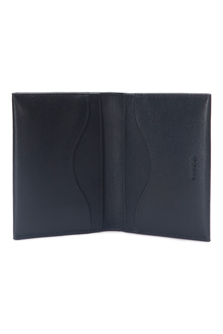 Nappa Leather Bifold Card Case, Alternate, color, BLACK