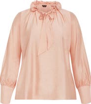 City Chic Antoinette Tie Neck Top