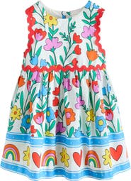 NEXT Kids' Bright Floral Rickrack Dress