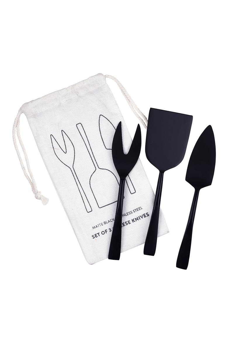 Black Cheese Knives, Alternate, color, NONE