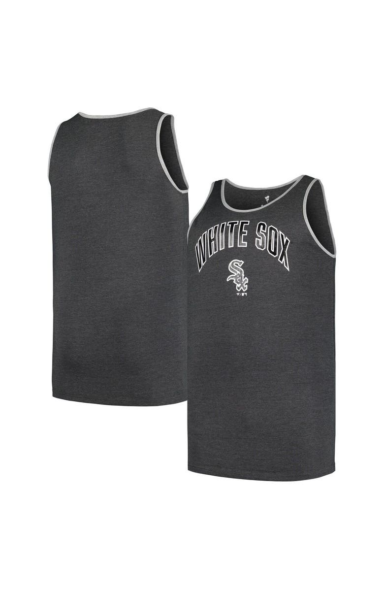 PROFILE Men's Profile Heather Charcoal Chicago White Sox Big & Tall Arch Over Logo Tank Top, Main, color, Heather Charcoal