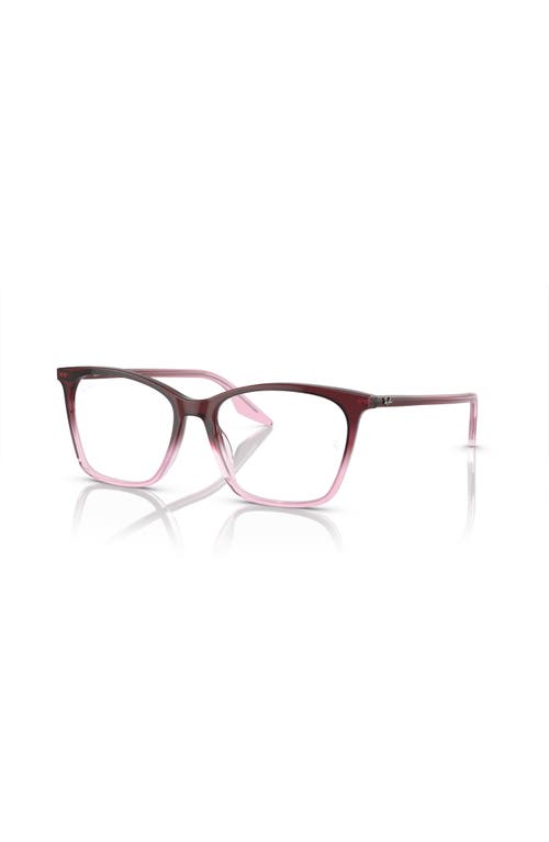 Ray Ban Ray-ban 54mm Cat Eye Optical Glasses In Red