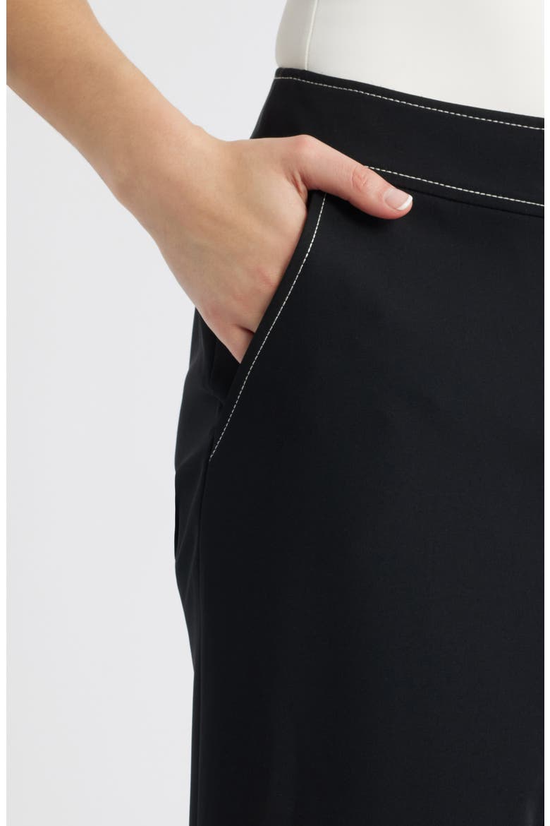 Wide Leg Pants, Alternate, color, BLACK WHITE