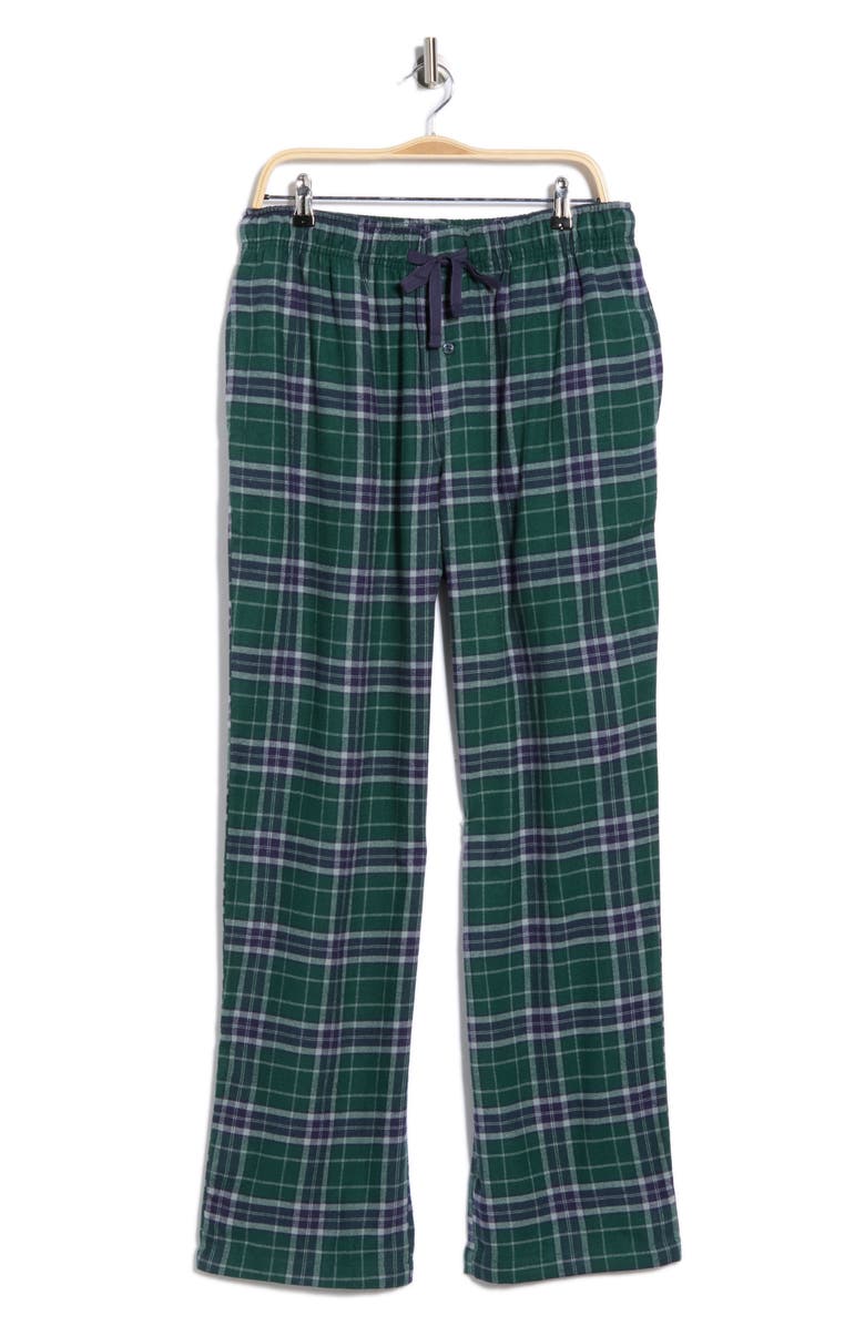 NORDSTROM RACK Plaid Flannel Pajama Pants, Alternate, color, Green Callum Plaid