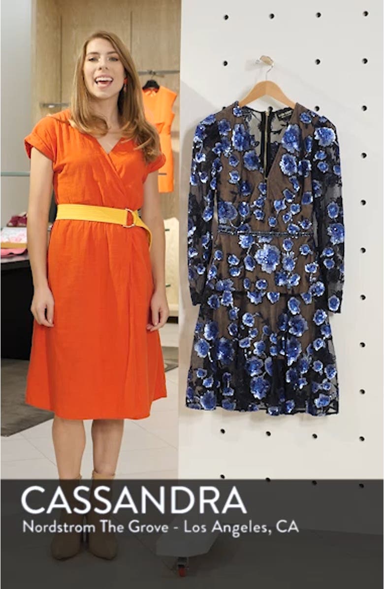 Sapphire Fit & Flare Cocktail Dress, sales video thumbnail