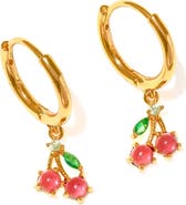 Girls Crew Cherry Sweet Hoop Earrings