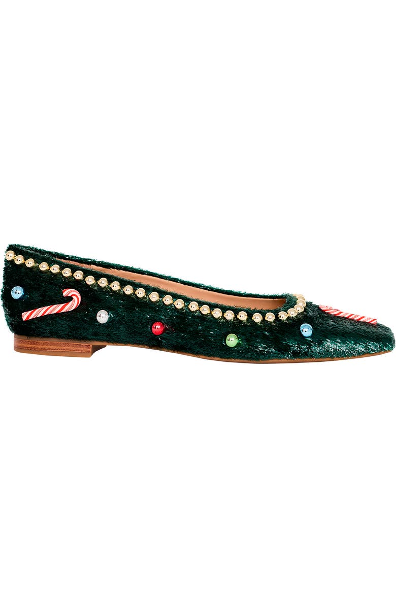 Katy Perry The Confidant Christmas Ballet Flat, Alternate, color, Holiday Green