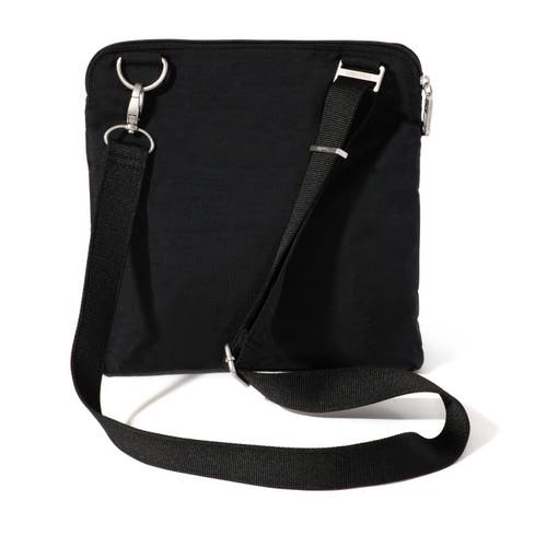 Baggallini Securtex Anti-theft Large Crossbody Bag In Black