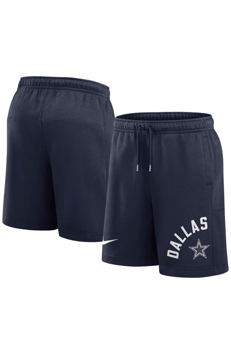 Nike Men's Nike Navy Dallas Cowboys Arched Kicker Shorts, Alternate, color, 