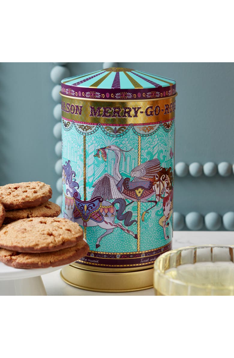 Fortnum & Mason Mini Merry Go Round Musical Biscuit Tin, Alternate, color, Multi