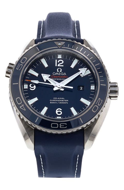 Omega Preowned 2020 Planet Ocean Rubber Strap Watch, 37.5mm