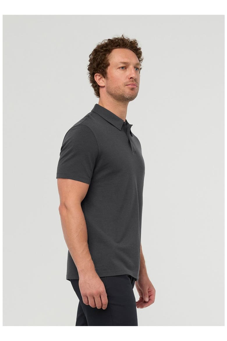Air Flow Pique Polo, Alternate, color, Charcoal