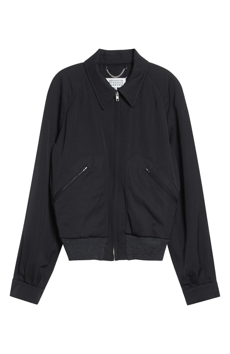 Maison Margiela Wool Gabardine Sports Jacket, Main, color, Black