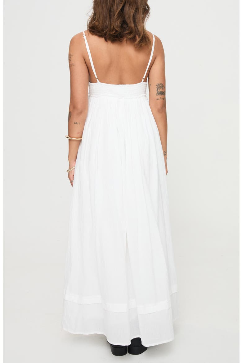 Eriksson Cotton Maxi Sundress, Alternate, color, WHITE