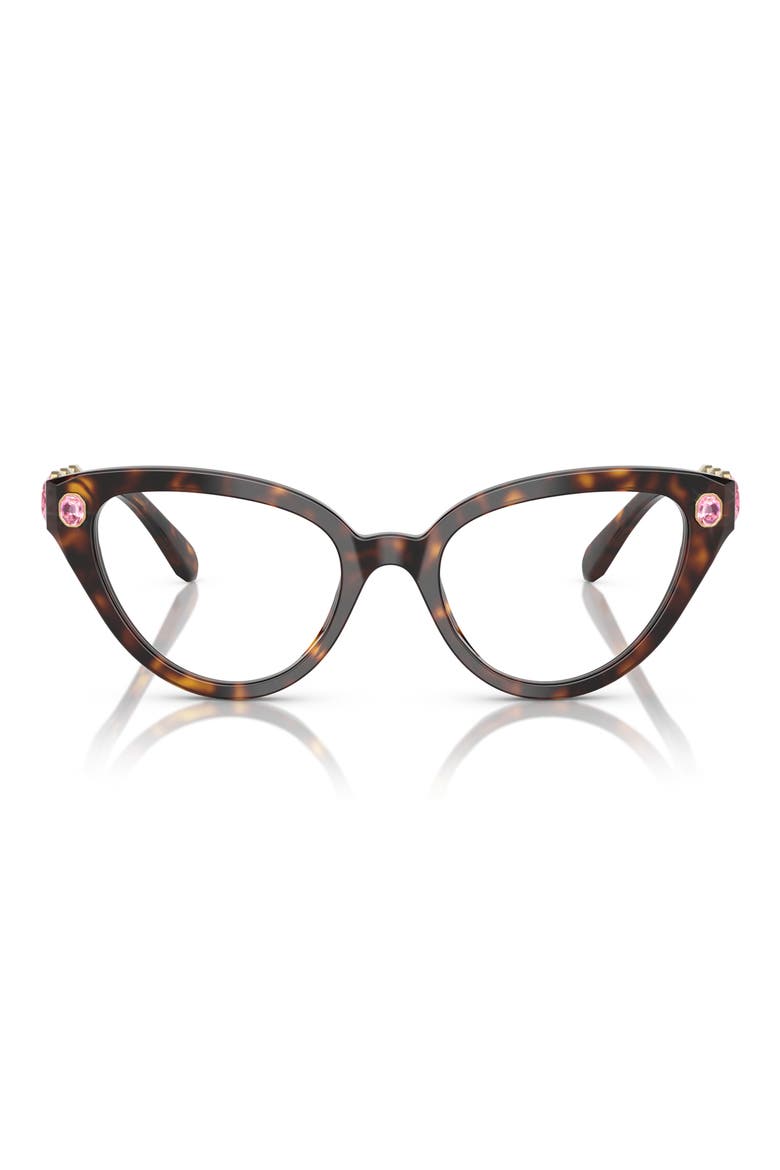 53mm Cat Eye Optical Glasses, Main, color, HAVANA