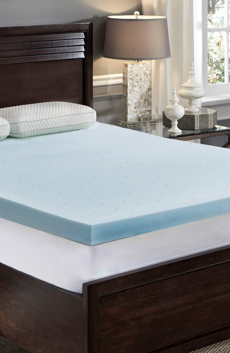 RIO HOME Loftworks Jelly Cool Memory Foam King Mattress Topper - White, Main, color,