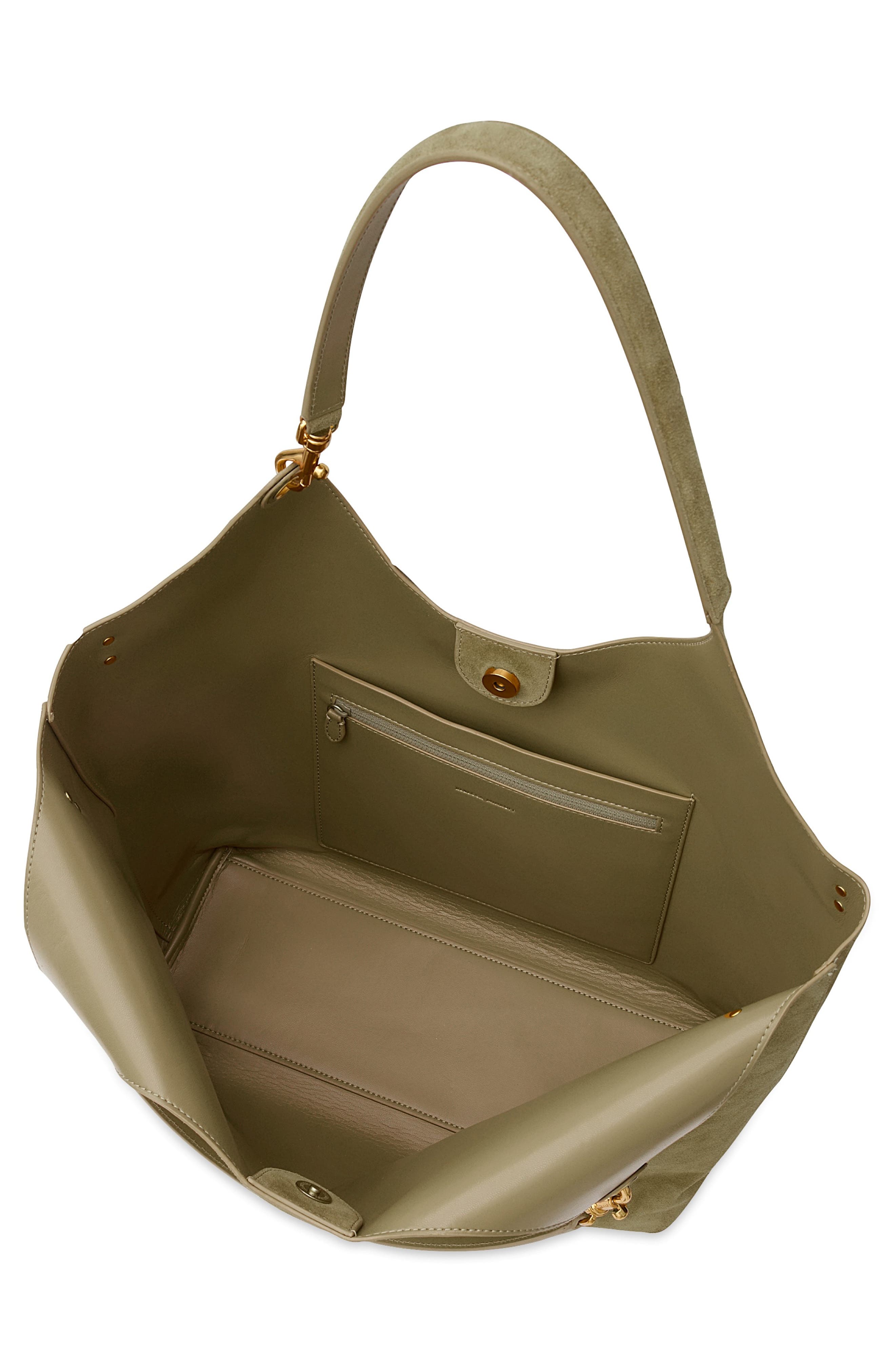 Rebecca Minkoff Perfect Suede Tote, Alternate, color, Willow Beige