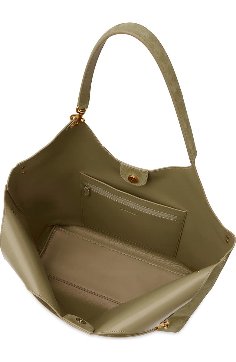Rebecca Minkoff Perfect Suede Tote, Alternate, color, Willow Beige