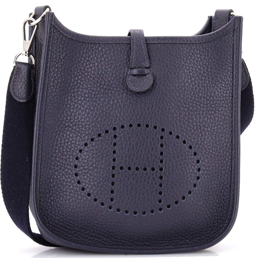 Pre-owned Hermes Hermes Evelyne Bag Gen Iii Clemence Tpm In Blue