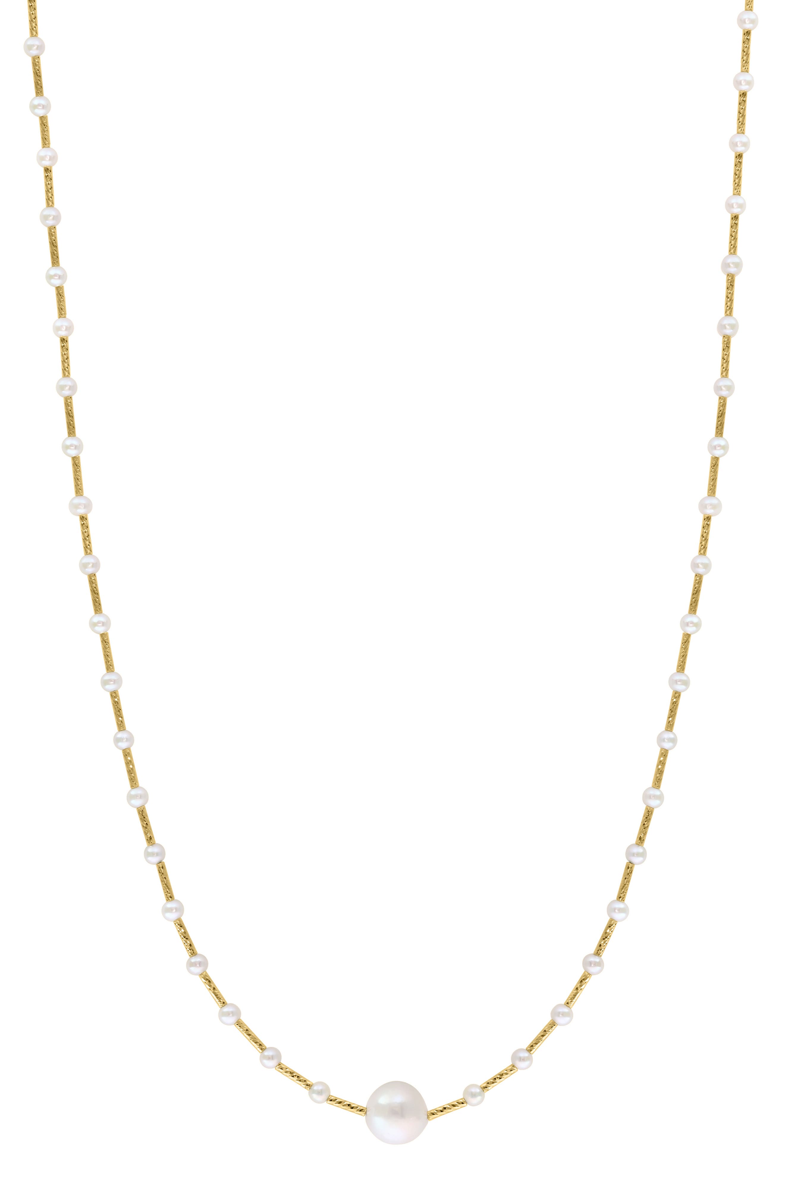 Freshwater Cultured Pearl Station Necklace