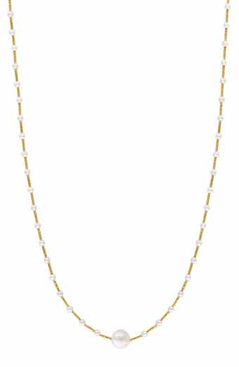 Freshwater Cultured Pearl Station Necklace