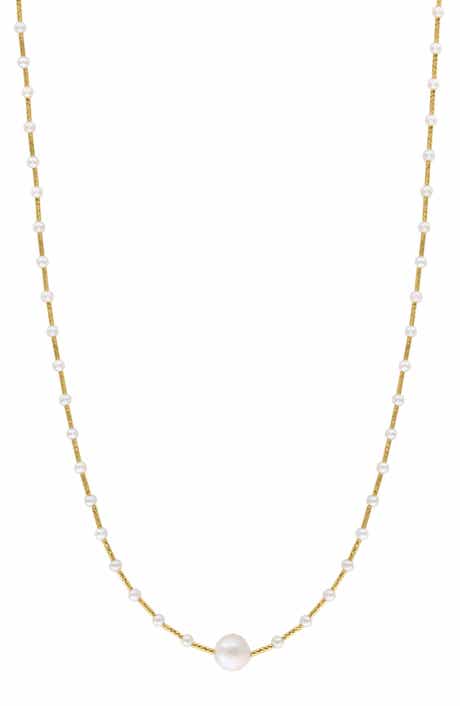 Freshwater Cultured Pearl Station Necklace